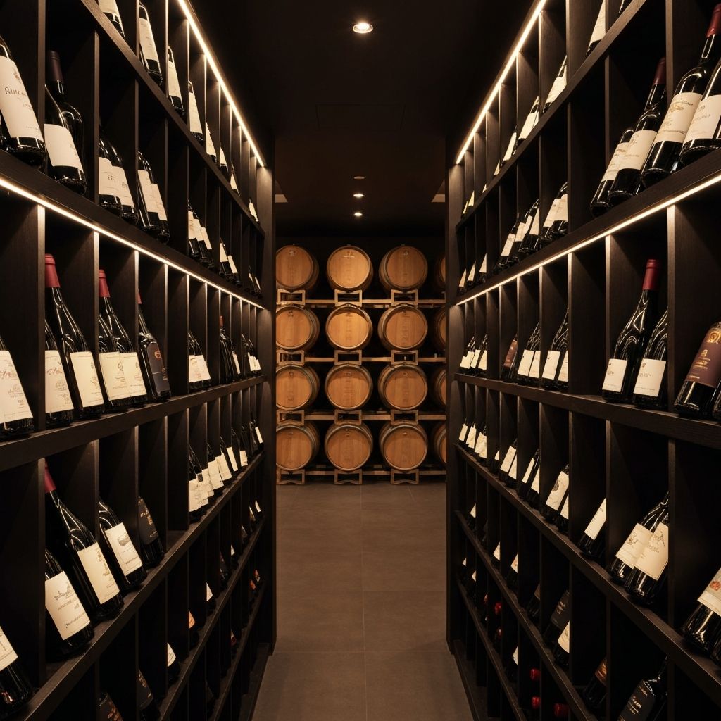Wine cellar background